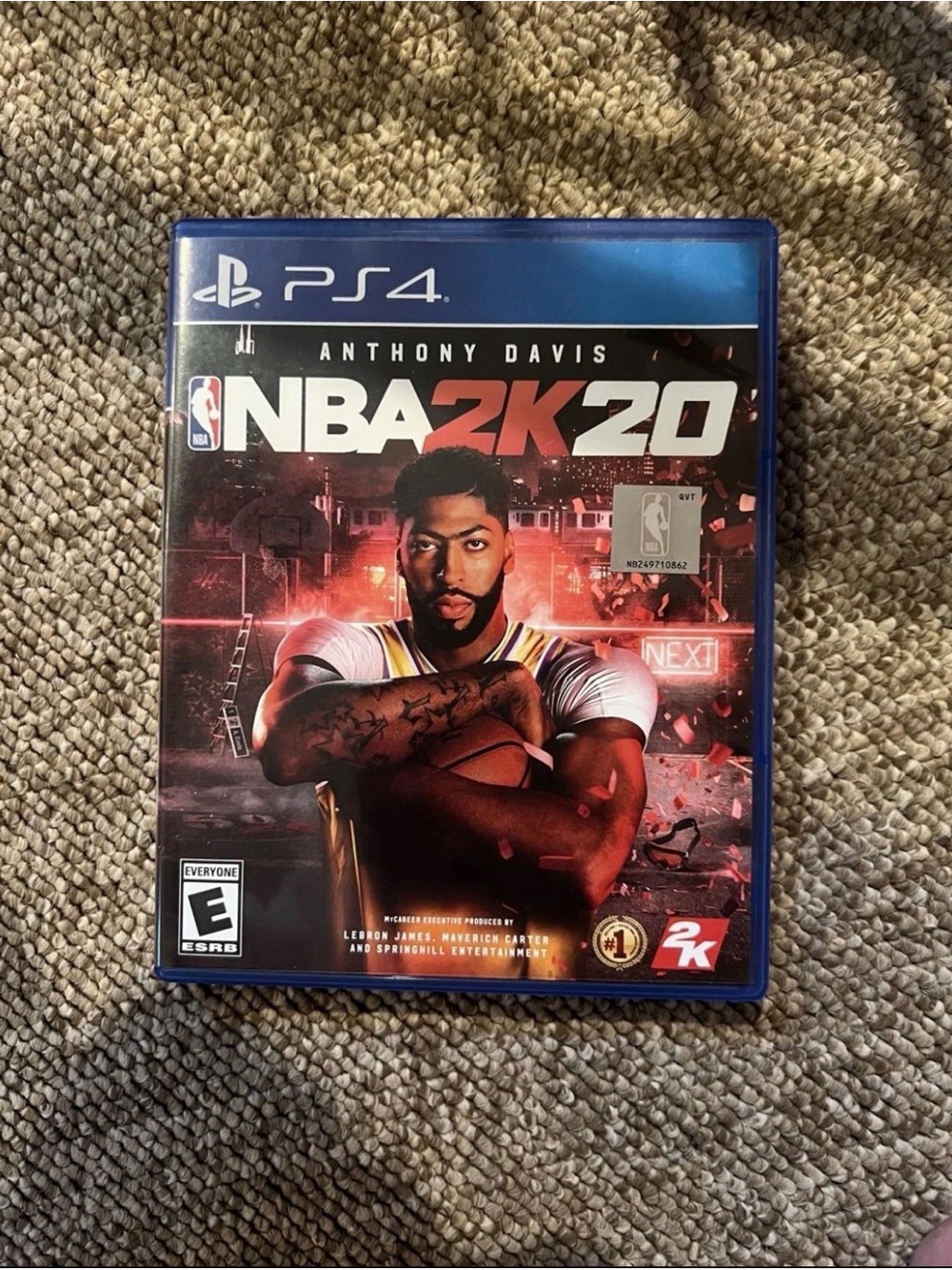 Sony PS4 NBA 2K20 Video Game - Blue Case